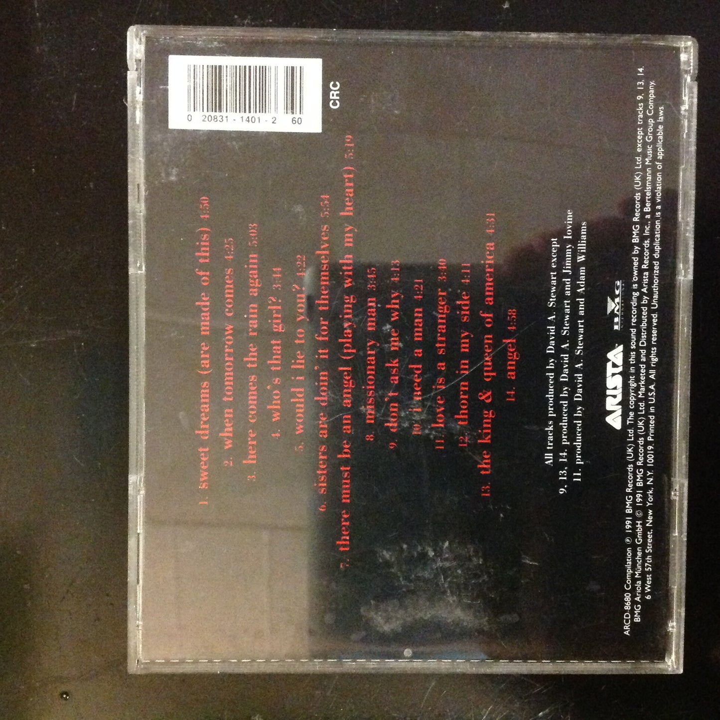 Eurythmics - Greatest Hits Compilation *Single #130