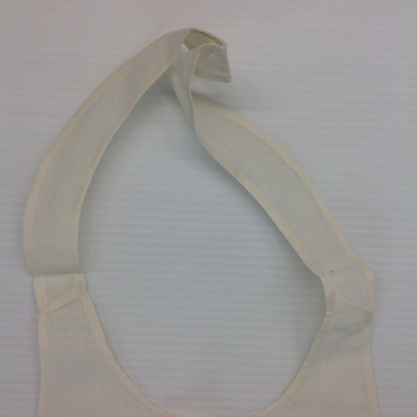 Vintage 1960's White Organza Apron with Embroidered Flowers and Maiden