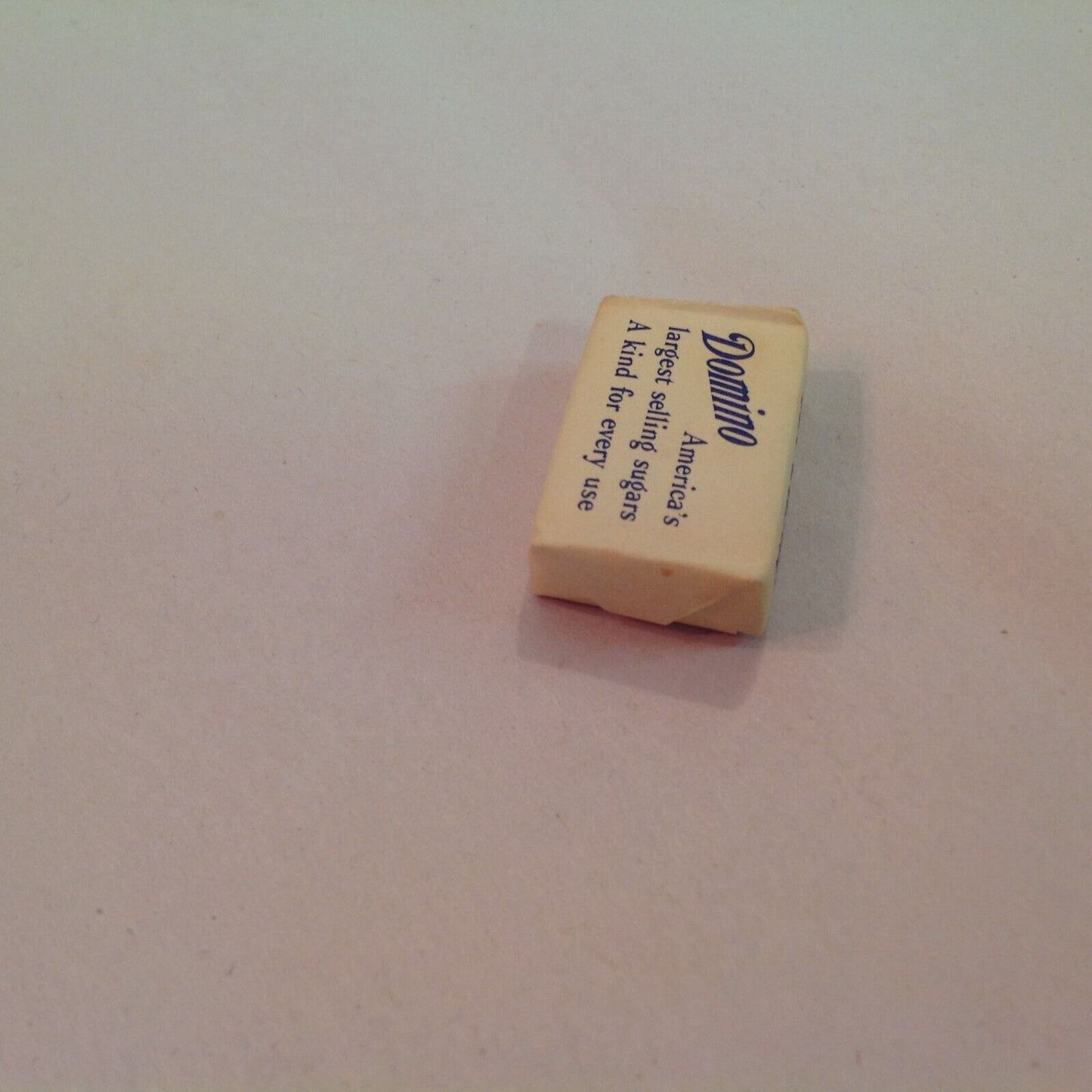 Vintage Individual Wrapped White Castle Restaurant Domino Sugar Packet Rectangle Sweetener