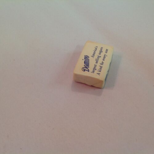 Vintage Individual Wrapped White Castle Restaurant Domino Sugar Packet Rectangle Sweetener