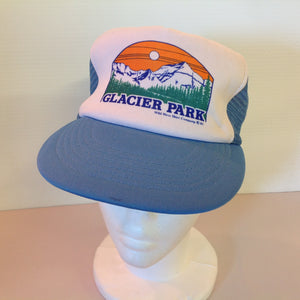 Vintage 1981 KAP II Mesh Trucker Cap Hat Glacier Park