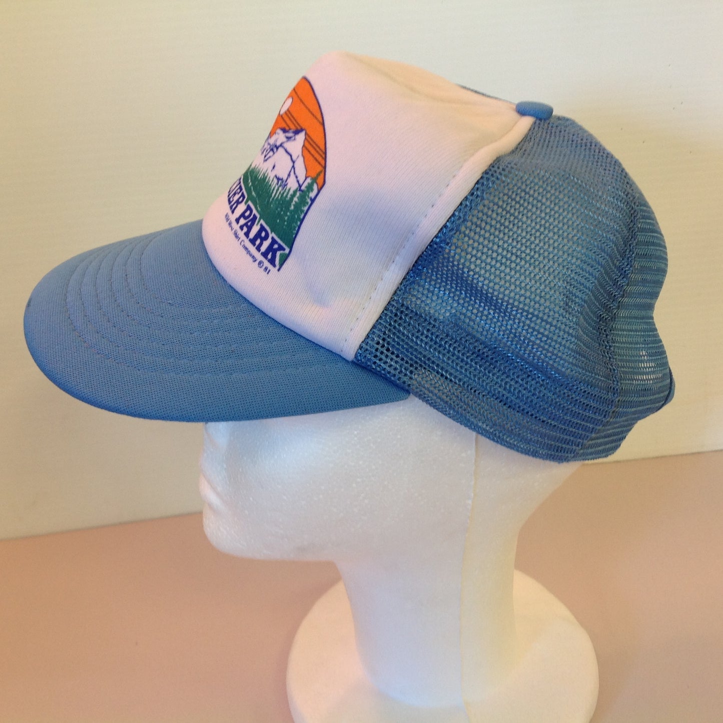 Vintage 1981 KAP II Mesh Trucker Cap Hat Glacier Park