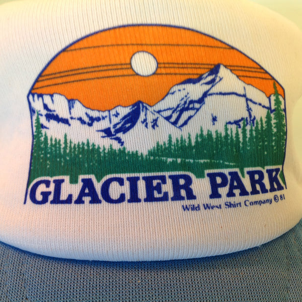 Vintage 1981 KAP II Mesh Trucker Cap Hat Glacier Park