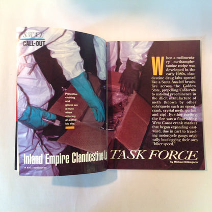 Vintage Nov 1991 S.W.A.T. Magazine Sling Techniques Evaluations Call-Out Holster Maker Bruce Nelson
