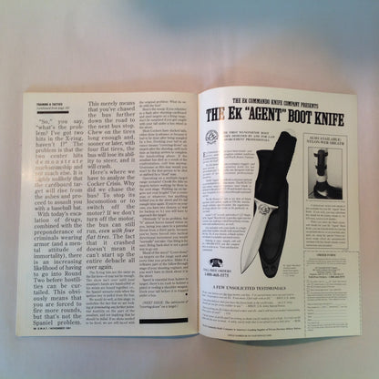 Vintage Nov 1991 S.W.A.T. Magazine Sling Techniques Evaluations Call-Out Holster Maker Bruce Nelson