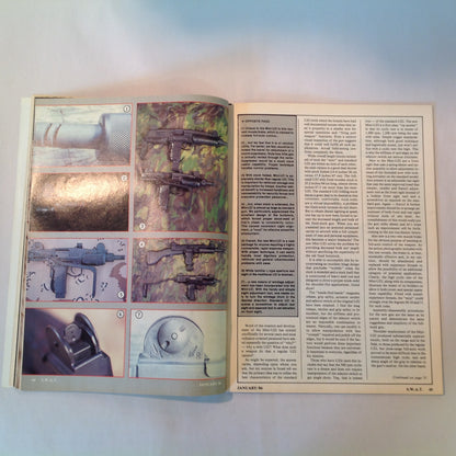 Vintage Jan 1984 S.W.A.T. Magazine Imi Mini Uzi M-10B Walther P-38 Vector 1 M-14/M-1A