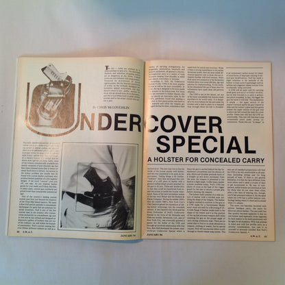 Vintage Jan 1984 S.W.A.T. Magazine Imi Mini Uzi M-10B Walther P-38 Vector 1 M-14/M-1A