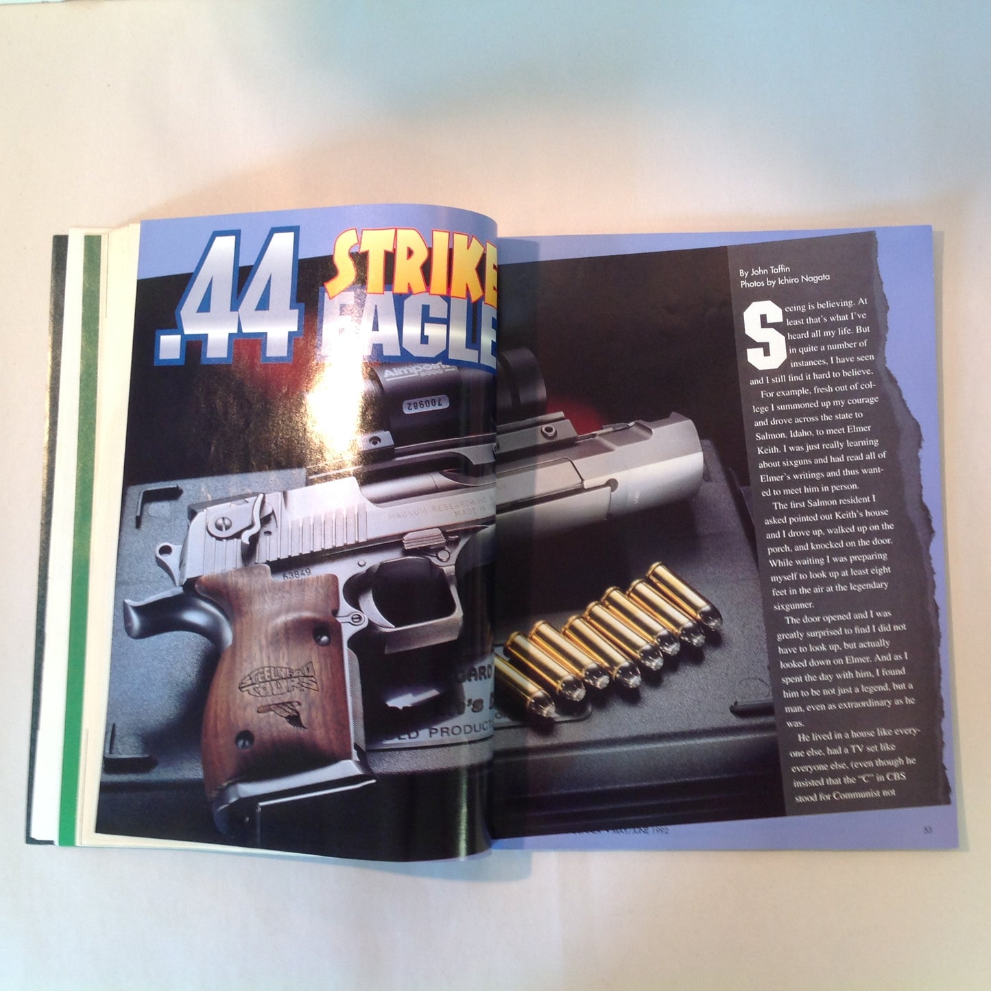 Vintage May/Jun 1992 American Handgunner TNT Power! .44 Magnum .45 Novak Killer Revolver