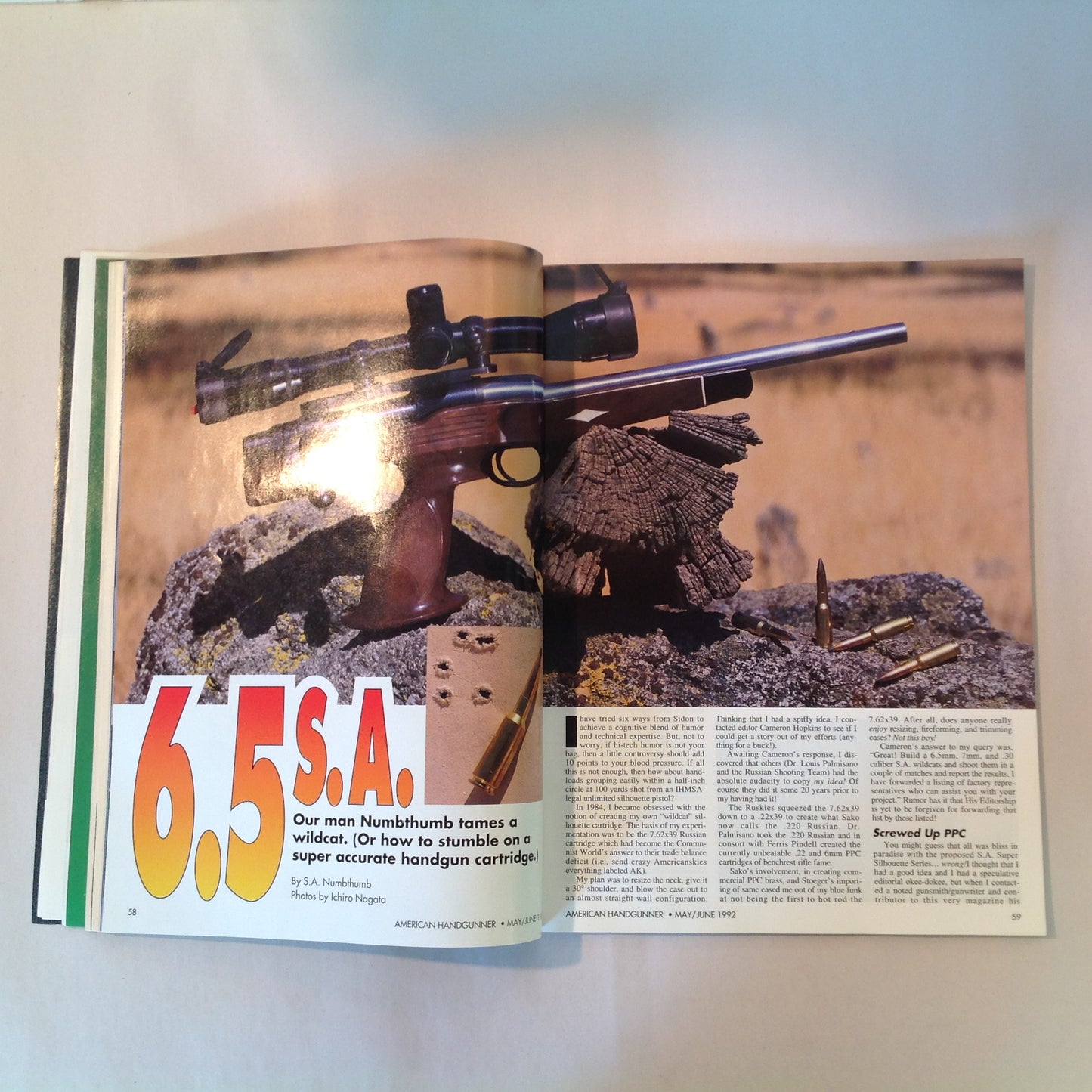 Vintage May/Jun 1992 American Handgunner TNT Power! .44 Magnum .45 Novak Killer Revolver