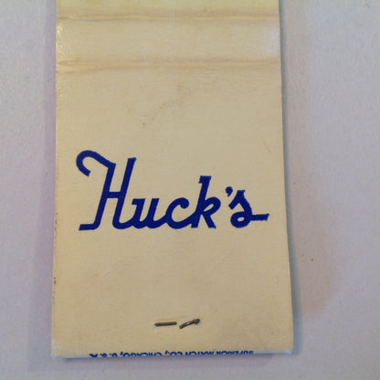 Vtg Matchbook Cover Huck's Restaurant St Clair Shores Jefferson 9 Mile Michigan