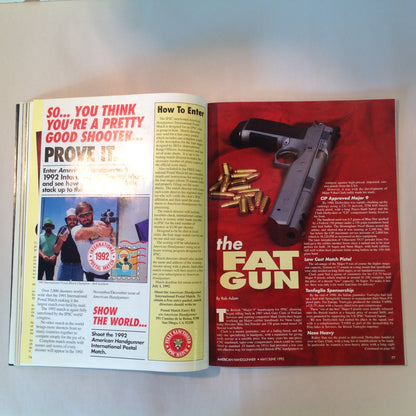 Vintage May/Jun 1992 American Handgunner TNT Power! .44 Magnum .45 Novak Killer Revolver