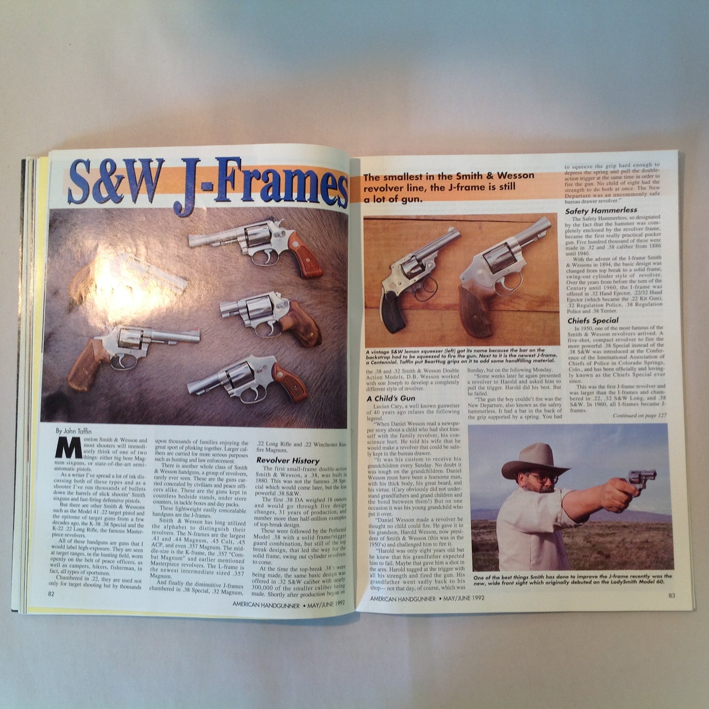 Vintage May/Jun 1992 American Handgunner TNT Power! .44 Magnum .45 Novak Killer Revolver