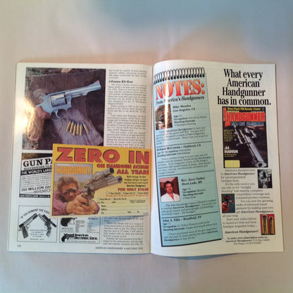 Vintage May/Jun 1992 American Handgunner TNT Power! .44 Magnum .45 Novak Killer Revolver
