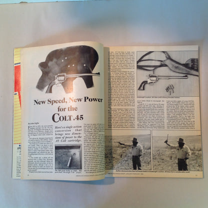 Vintage Jan/Feb 1985 American Handgunner Magazine Southpaws and Semi-Autos Lar's Grizzly IPSC in South Africa Cops and IPSC