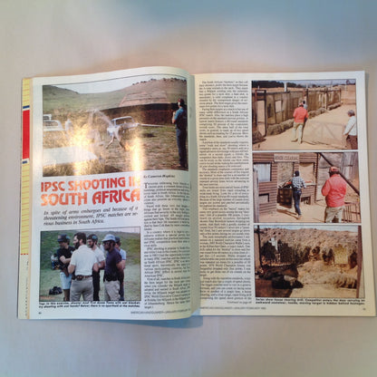 Vintage Jan/Feb 1985 American Handgunner Magazine Southpaws and Semi-Autos Lar's Grizzly IPSC in South Africa Cops and IPSC