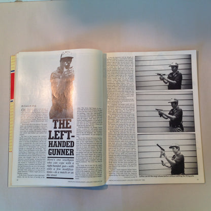 Vintage Jan/Feb 1985 American Handgunner Magazine Southpaws and Semi-Autos Lar's Grizzly IPSC in South Africa Cops and IPSC