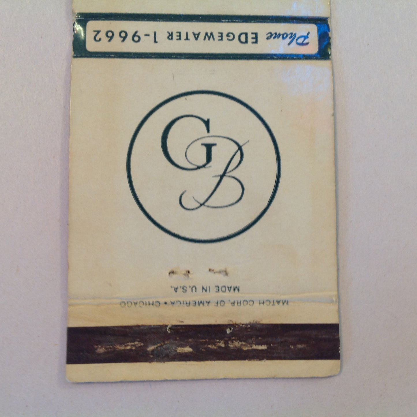 Vintage Matchbook Cover Geisz's Lenox Room Quality Steakhouse Detroit Michigan