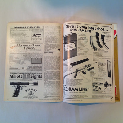 Vintage Jan/Feb 1985 American Handgunner Magazine Southpaws and Semi-Autos Lar's Grizzly IPSC in South Africa Cops and IPSC