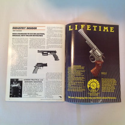 Vintage Jan/Feb 1985 American Handgunner Magazine Southpaws and Semi-Autos Lar's Grizzly IPSC in South Africa Cops and IPSC