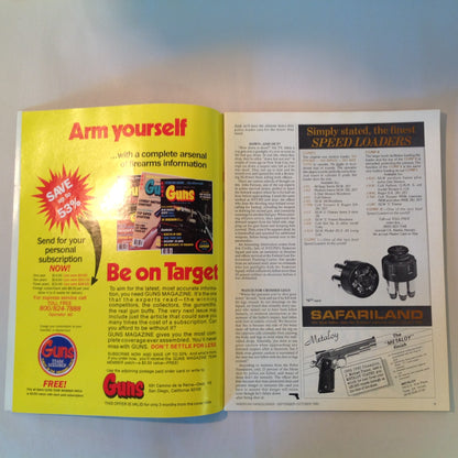 Vintage Sep/Oct 1983 American Handgunner Magazine Handgun Accessories Directory Redhawk Grand Master Deluxe Bianchi Cup Top 10