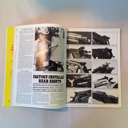 Vintage Sep/Oct 1983 American Handgunner Magazine Handgun Accessories Directory Redhawk Grand Master Deluxe Bianchi Cup Top 10