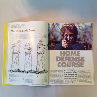 Vintage Sep/Oct 1983 American Handgunner Magazine Handgun Accessories Directory Redhawk Grand Master Deluxe Bianchi Cup Top 10