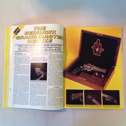 Vintage Sep/Oct 1983 American Handgunner Magazine Handgun Accessories Directory Redhawk Grand Master Deluxe Bianchi Cup Top 10