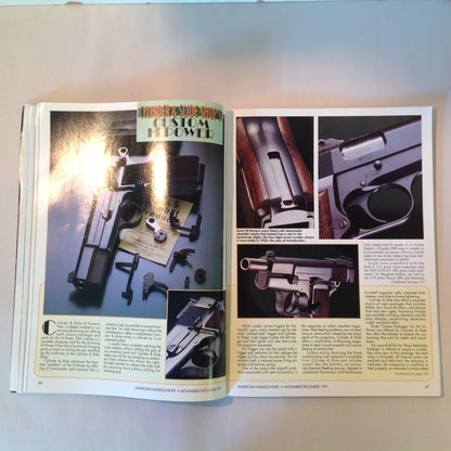 Vintage Nov/Dec 1991 American Handgunner Magazine Browning Hi-Power Cure Auto Pistol Blahs Hot Loads for 9mm Magnum