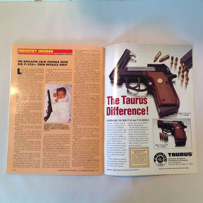 Vintage Nov/Dec 1991 American Handgunner Magazine Browning Hi-Power Cure Auto Pistol Blahs Hot Loads for 9mm Magnum