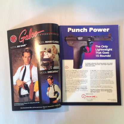 Vintage Jul/Aug 1990 American Handgunner Magazine Custom Combat .45 Auot Big Bore .500 Magnum
