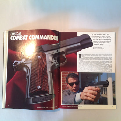 Vintage Jul/Aug 1990 American Handgunner Magazine Custom Combat .45 Auot Big Bore .500 Magnum