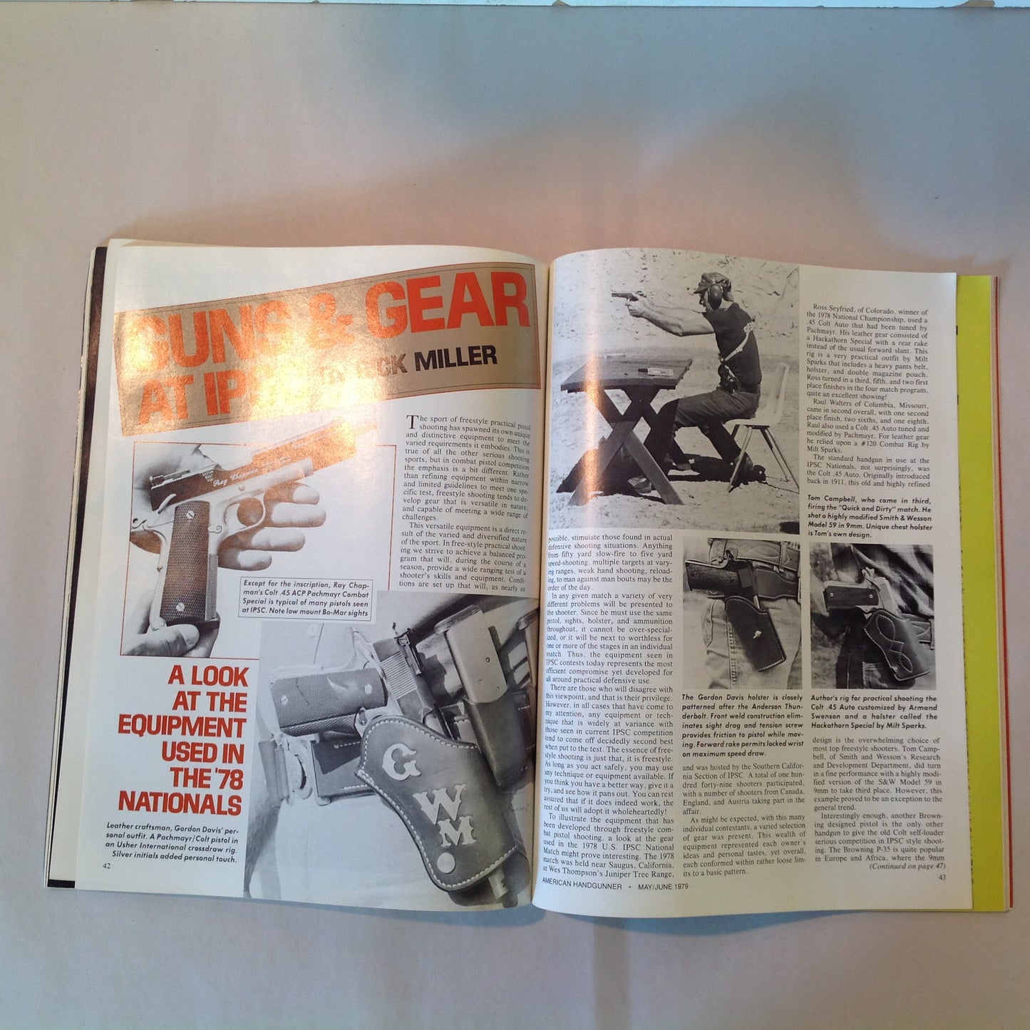 Vintage May/Jun 1979 American Handgunner Magazine Gun Designs of Tomorrow from Winter Arms Devel 9mm M.A.B. Pistols