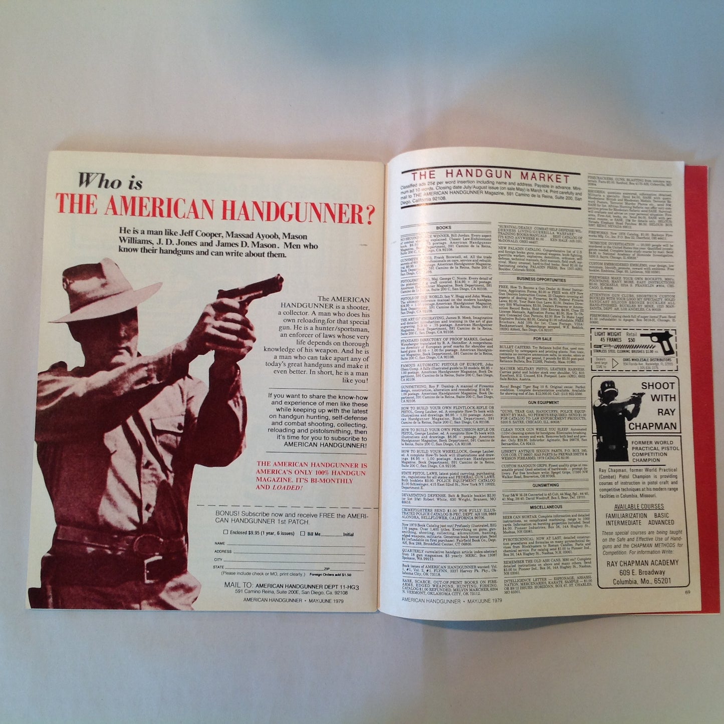 Vintage May/Jun 1979 American Handgunner Magazine Gun Designs of Tomorrow from Winter Arms Devel 9mm M.A.B. Pistols