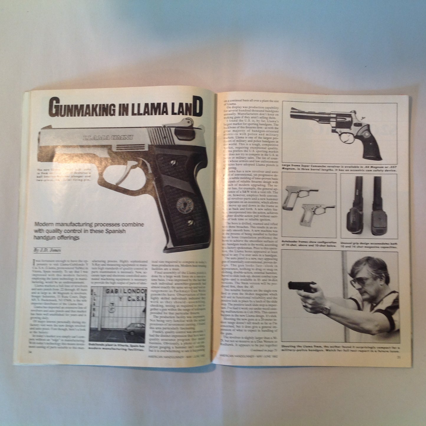 Vintage May/Jun 1982 American Handgunner Magazine Laser Handgun Sights Custom Ruger Super Blackhawk