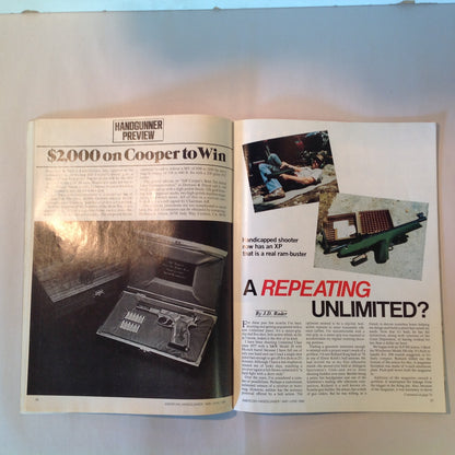 Vintage May/Jun 1982 American Handgunner Magazine Laser Handgun Sights Custom Ruger Super Blackhawk