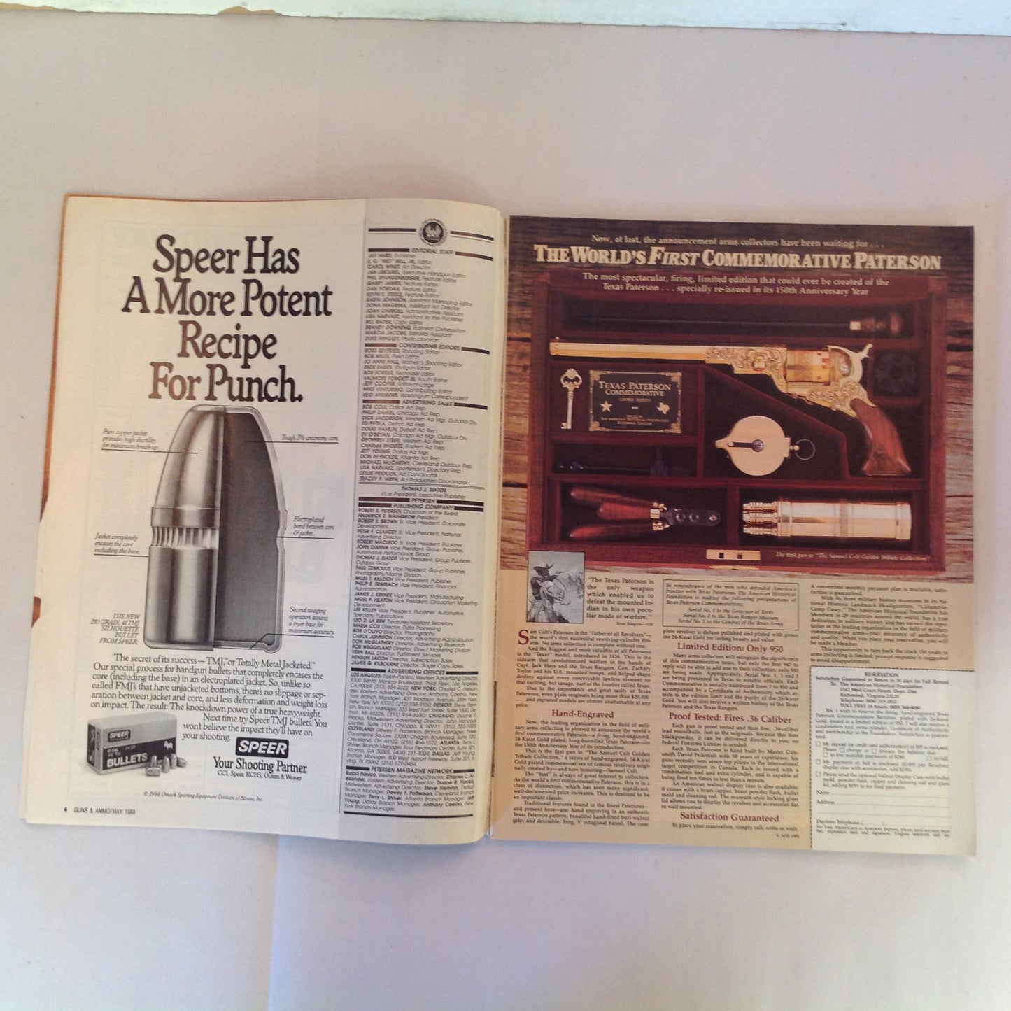 Vintage May 1988 Guns & Ammo Magazine .475 Monster Magnum US Navy Daisy Parker AHE