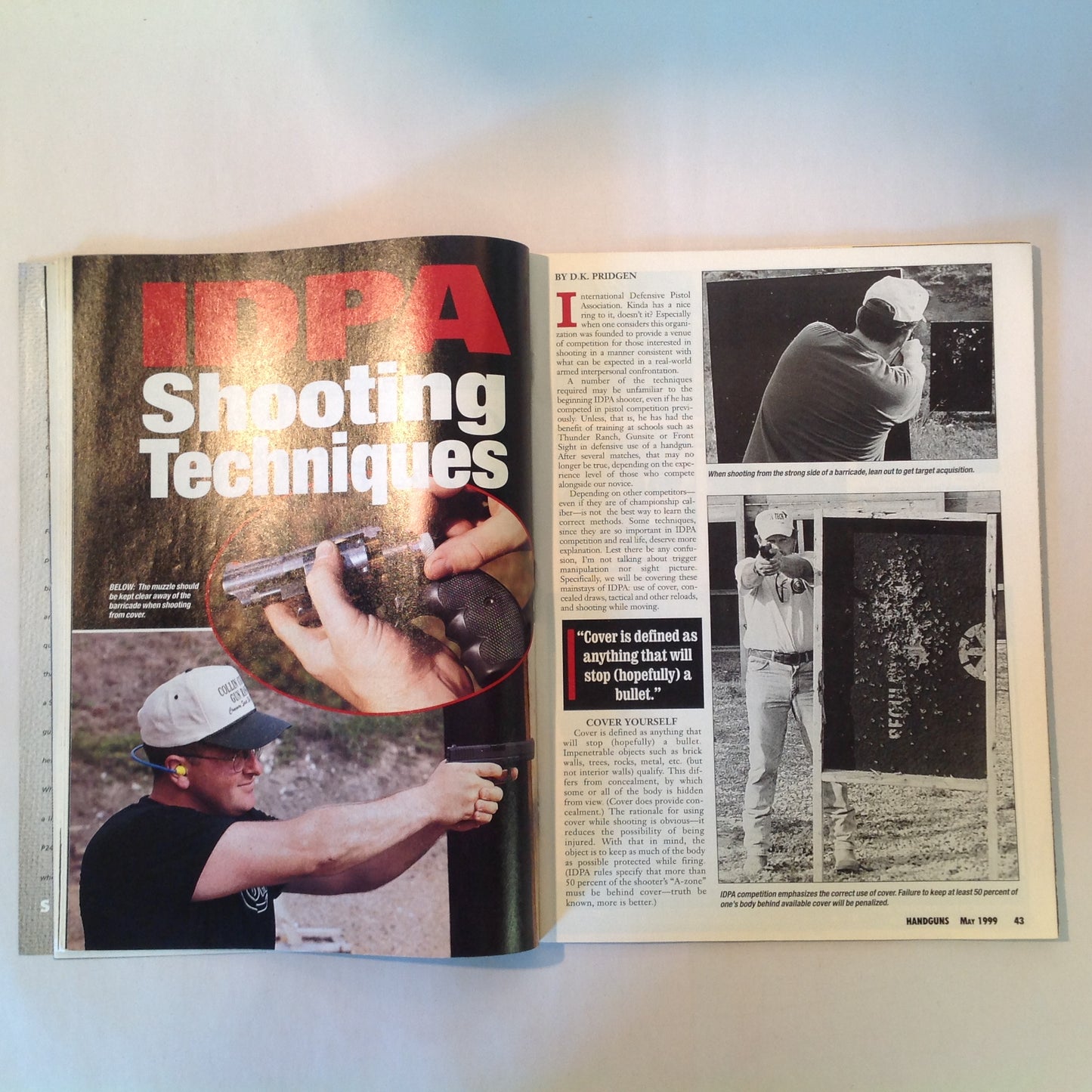 Vintage May 1999 Handguns Magazine Defensive Pistol Special Issue Monolith .45 Auto Beretta Combat Racegun Pro-Carry .45