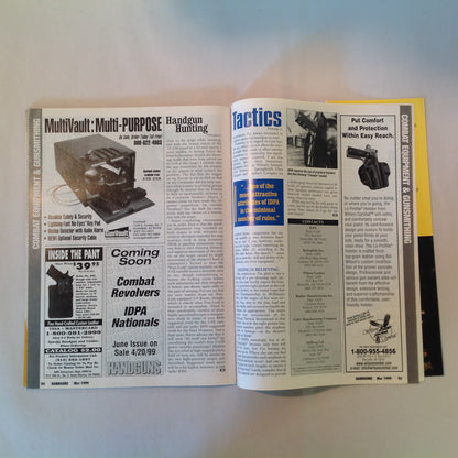 Vintage May 1999 Handguns Magazine Defensive Pistol Special Issue Monolith .45 Auto Beretta Combat Racegun Pro-Carry .45