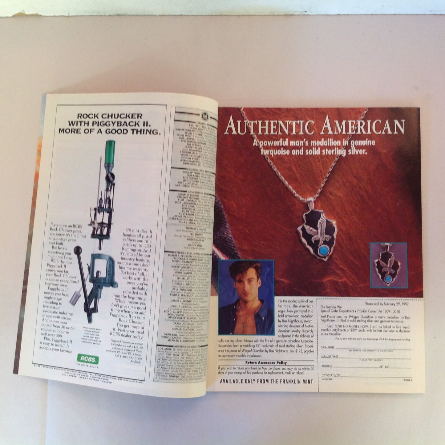 Vintage Feb 1992 Guns & Ammo New For 92 Special Reloading Section