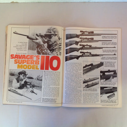 Vintage Mar 1985 Guns & Ammo Electronic Spark-Fire .22 Savage 110 Best 9mm Auto Pistol