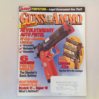 Vintage Jun 1998 Guns & Ammo 40th Anniversary Exclusive Revolutionary Auto Pistol Scattergun Power Play Custom .45's
