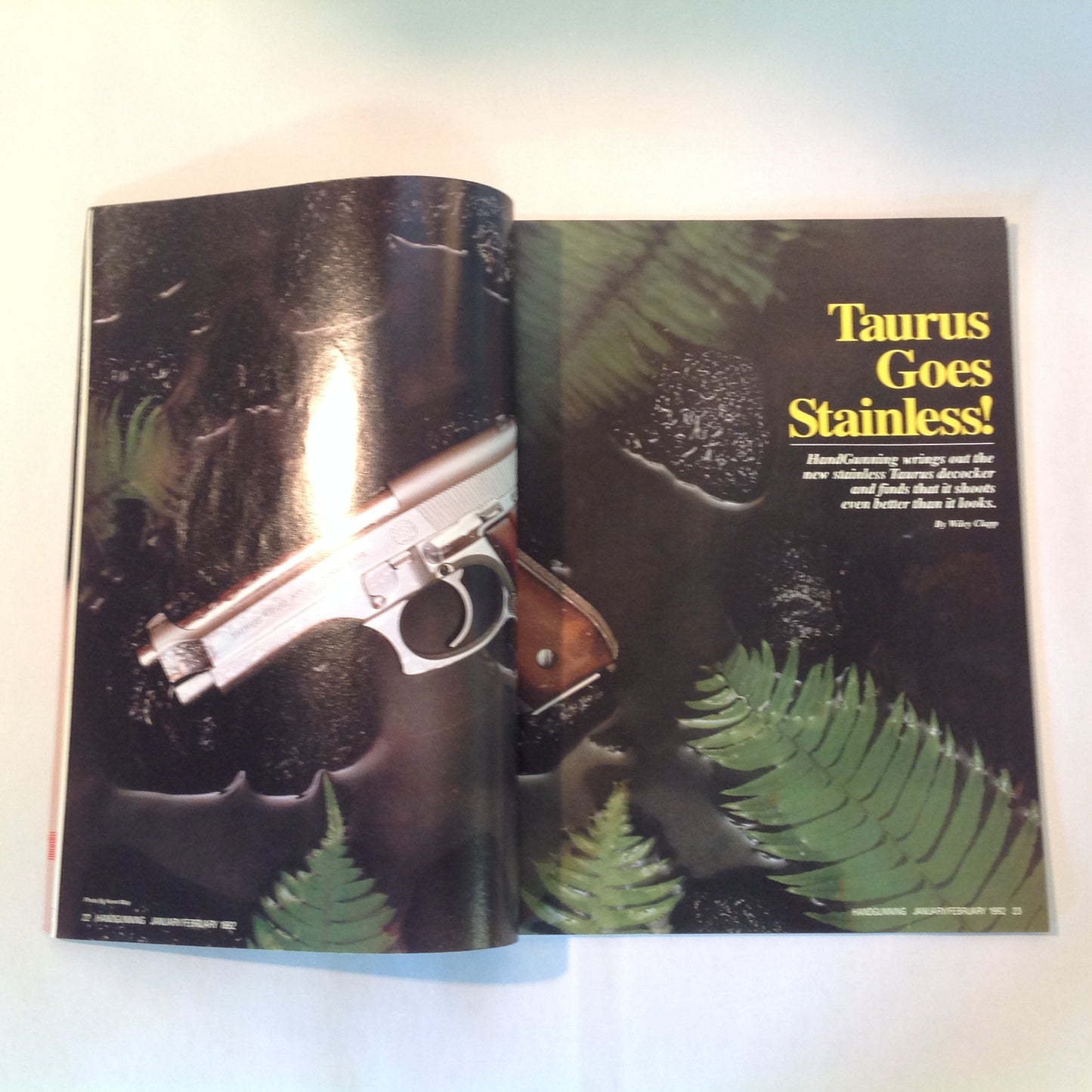 Vintage Jan/Feb 1992 Hand Gunning Magazine Wiley Clapp Spotlights Six Top Guns Taurus Goes Stainless Special Match Update Safari Arms RCBS Ammomaster