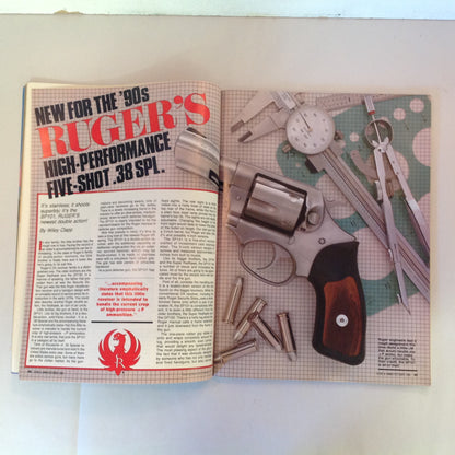 Vintage Oct 1988 Guns & Ammo New for the 90's Ruger Five-Shot .38 Handguns For All Reasons Special Handgun Issue