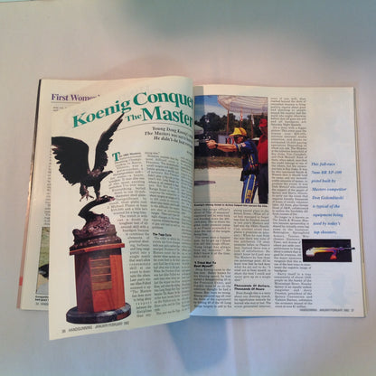 Vintage Jan/Feb 1992 Hand Gunning Magazine Wiley Clapp Spotlights Six Top Guns Taurus Goes Stainless Special Match Update Safari Arms RCBS Ammomaster