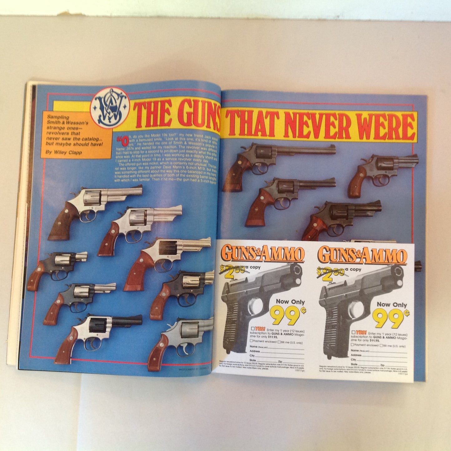 Vintage Oct 1988 Guns & Ammo New for the 90's Ruger Five-Shot .38 Handguns For All Reasons Special Handgun Issue