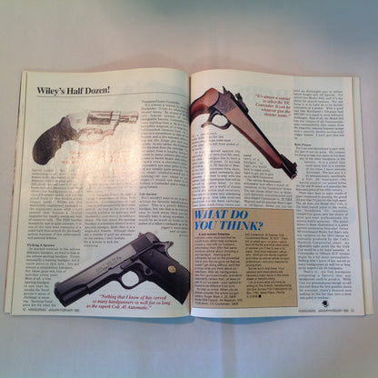 Vintage Jan/Feb 1992 Hand Gunning Magazine Wiley Clapp Spotlights Six Top Guns Taurus Goes Stainless Special Match Update Safari Arms RCBS Ammomaster