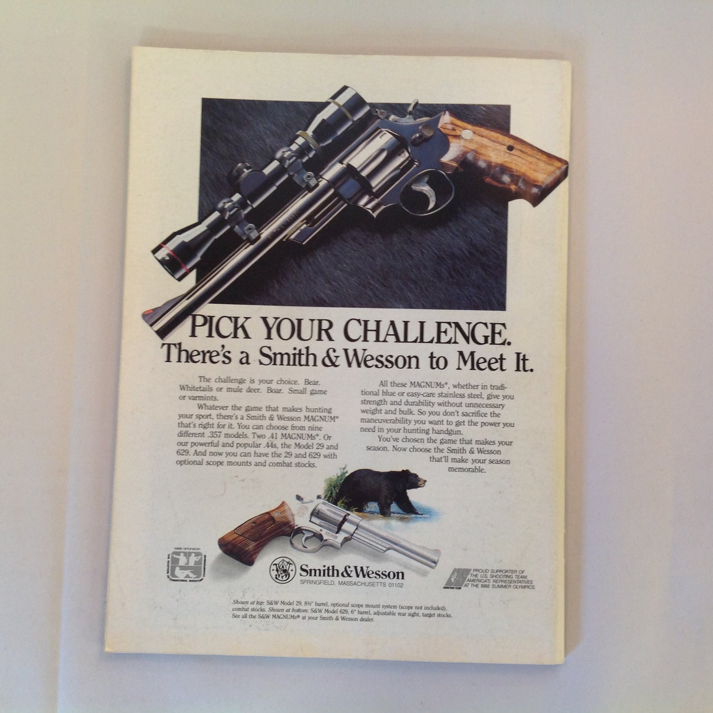 Vintage Oct 1988 Guns & Ammo New for the 90's Ruger Five-Shot .38 Handguns For All Reasons Special Handgun Issue