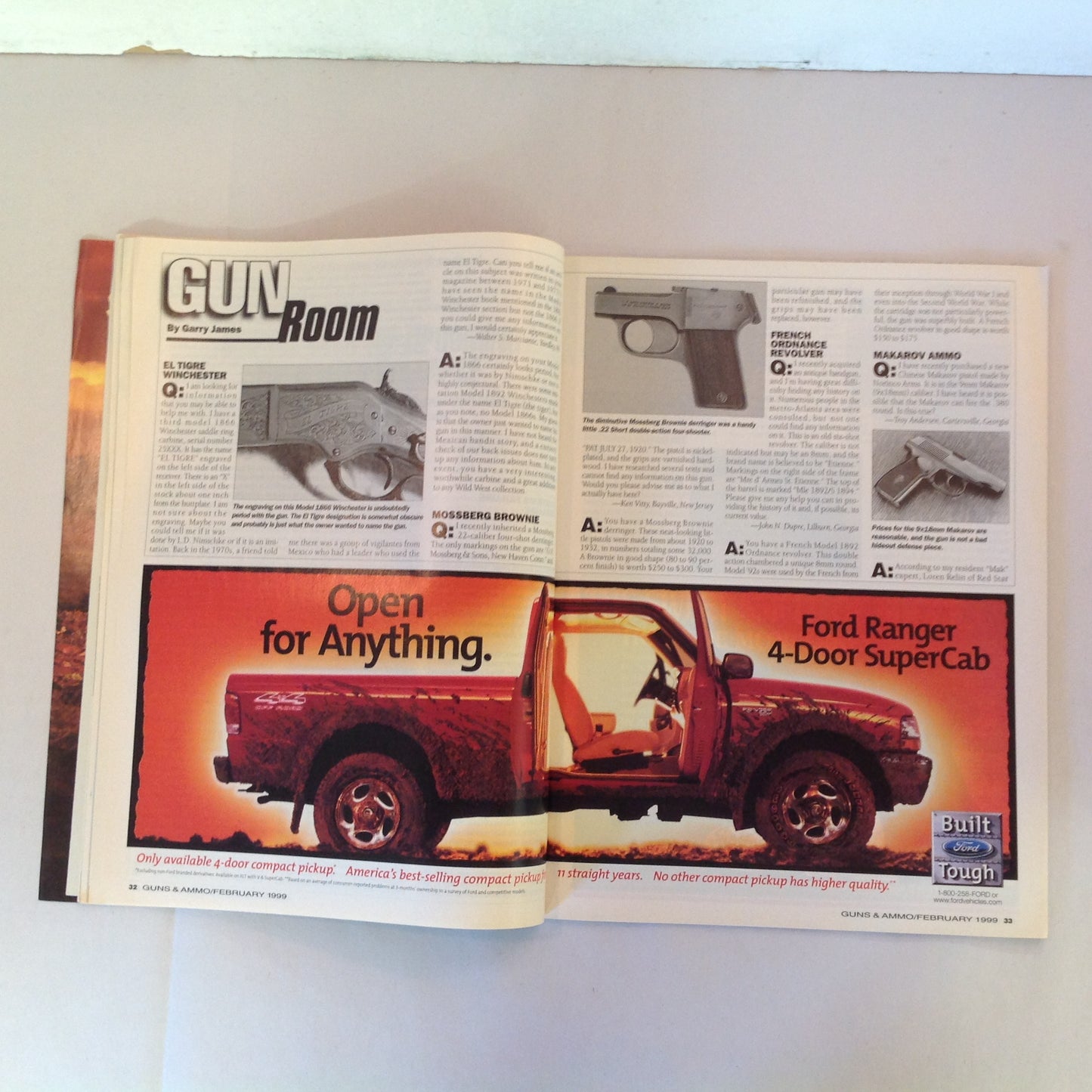 Vintage Feb 1999 Guns & Ammo Heavy Metal Hi-Powers Accessory Buyer's Guide Baby Luger Y2K DISASTER
