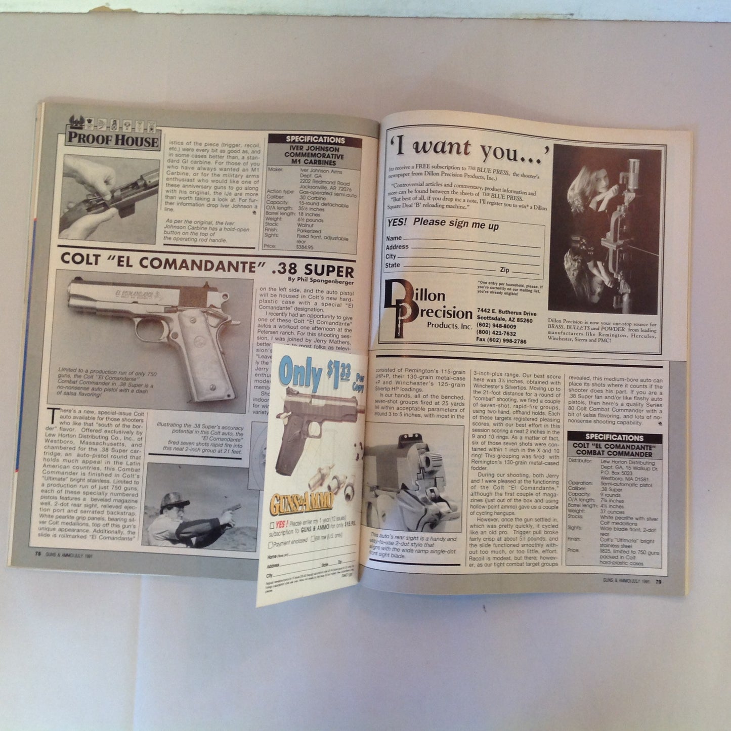 Vintage Jul 1991 Guns & Ammo The Fightin' .40 S&W Three Main Magnums Gun Care Do's & Dont's