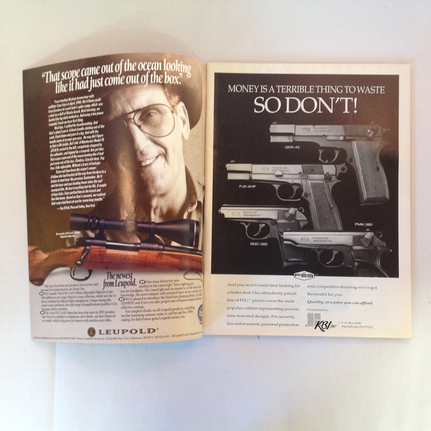 Vintage May 1994 Guns & Ammo Pros Pick Top 10 Combat Handguns Hornady Light Magnum 13-Shot .45 ACP